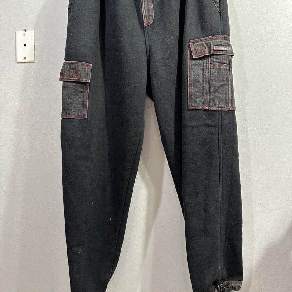 Boom - X Retro Streetwear Cargo‎ Pants Ankle Drawstring Sz  2XL